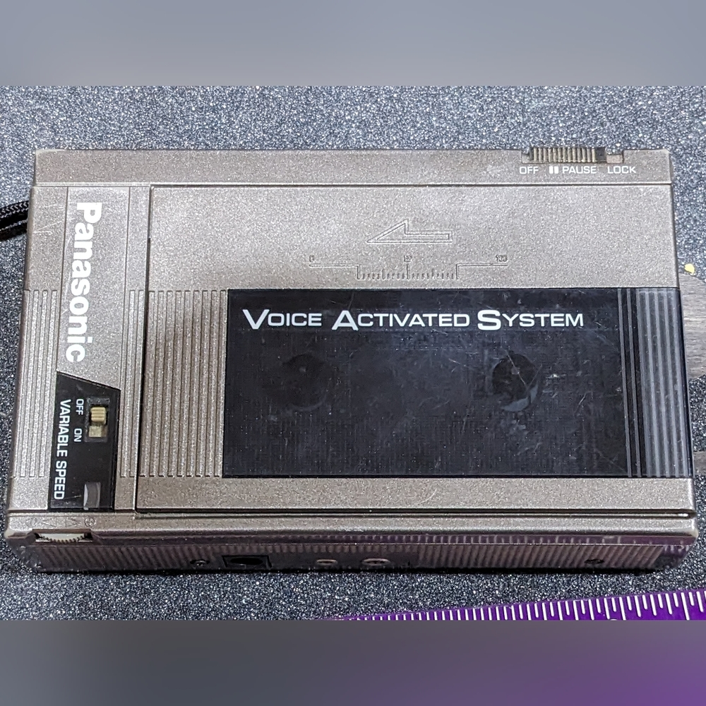 Panasonic RQ-355 Portable Cassette Tape Player Voice Activated System
